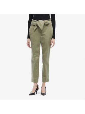 Derek Lam Crosby Sage Tie-Waist Straight Pants